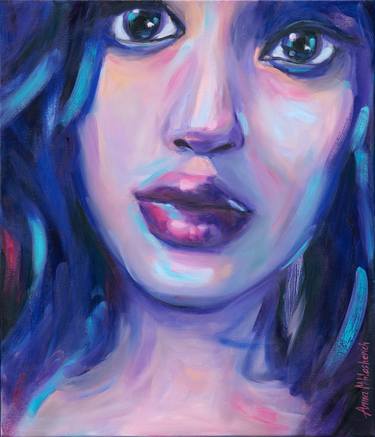 Print of Expressionism Portrait Paintings by Anna Miklashevich