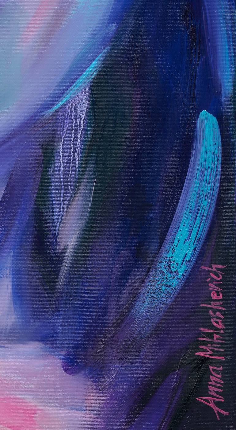 Original Expressionism People Painting by Anna Miklashevich