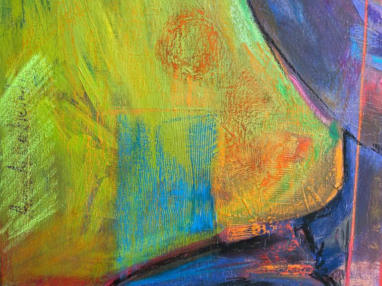 Original Expressionism Women Painting by Anna Miklashevich