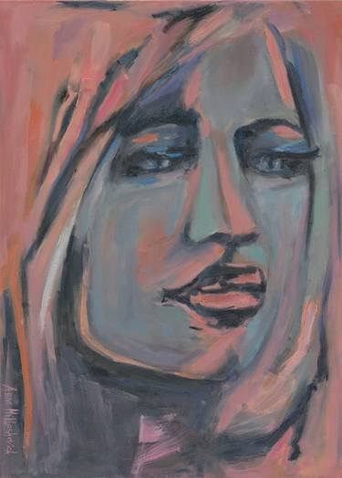 Print of Expressionism Portrait Paintings by Anna Miklashevich
