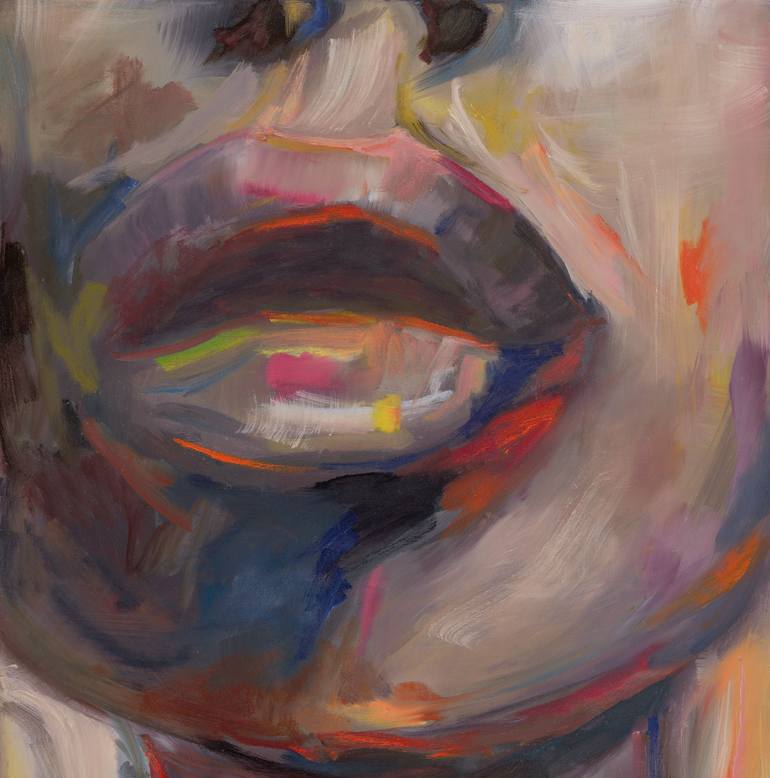 Original Abstract Expressionism Women Painting by Anna Miklashevich