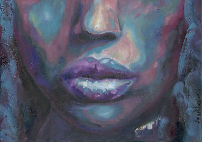 Original Abstract Expressionism Women Paintings by Anna Miklashevich