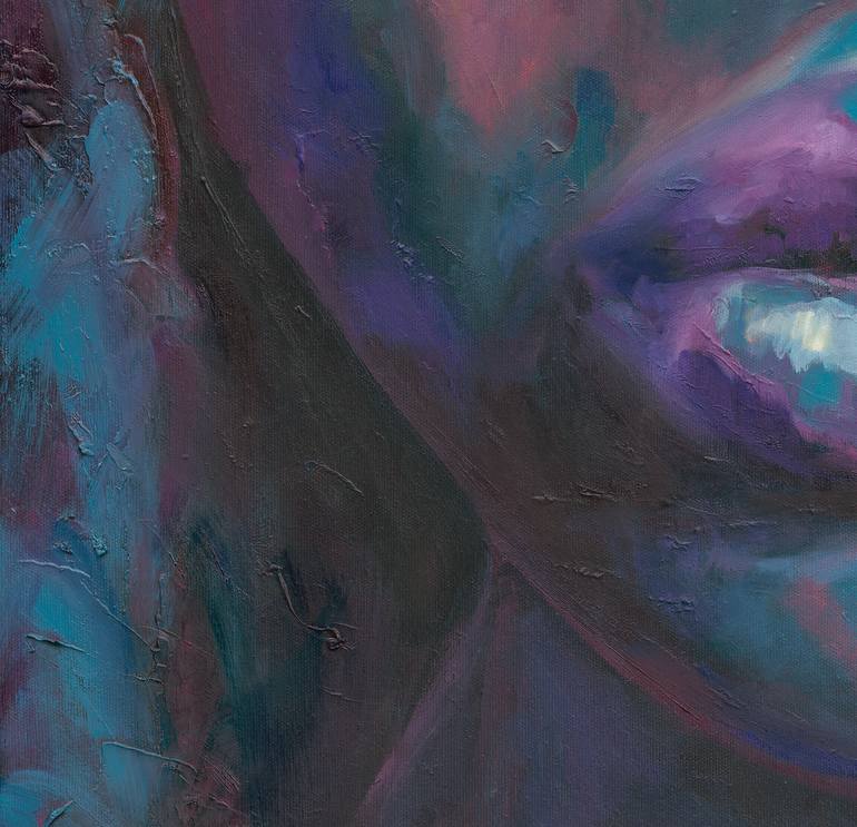 Original Abstract Expressionism Women Painting by Anna Miklashevich