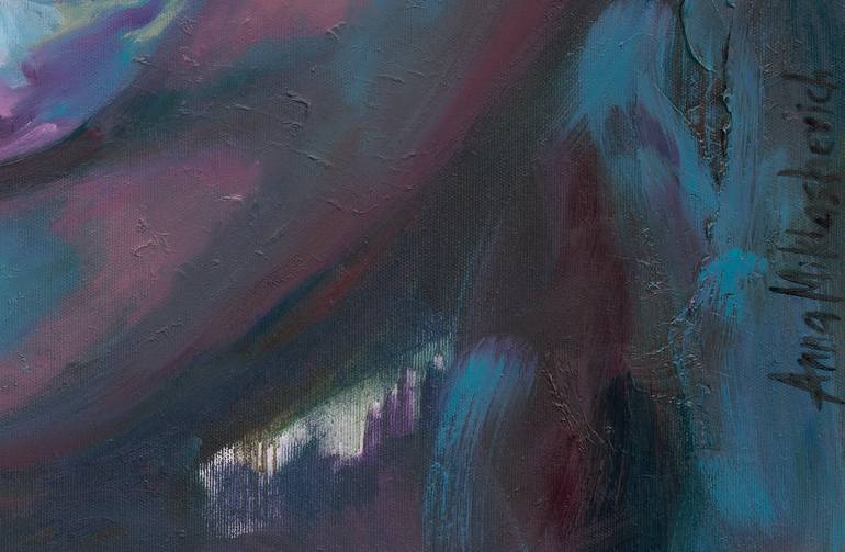 Original Abstract Expressionism Women Painting by Anna Miklashevich
