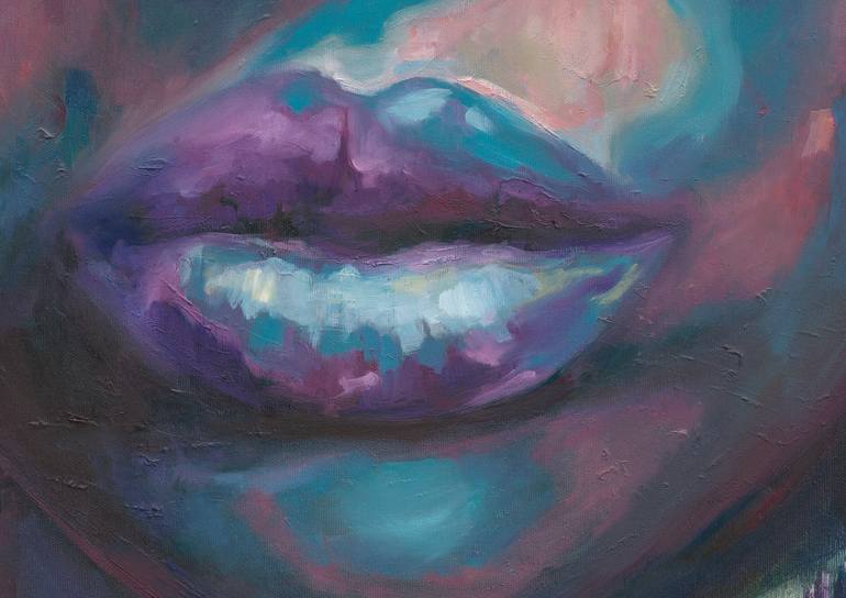 Original Abstract Expressionism Women Painting by Anna Miklashevich