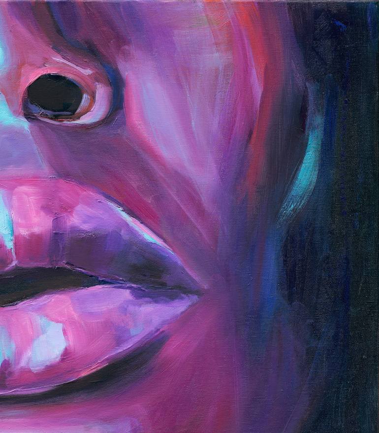 Original Expressionism Women Painting by Anna Miklashevich