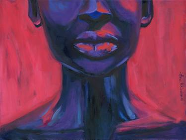 Black empowered queen portrait - Antifragile female art thumb