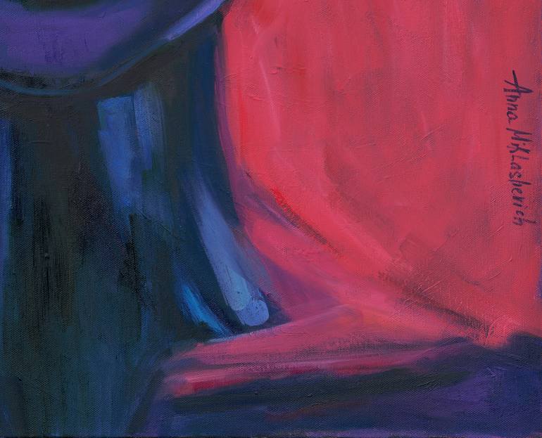Original Expressionism Women Painting by Anna Miklashevich