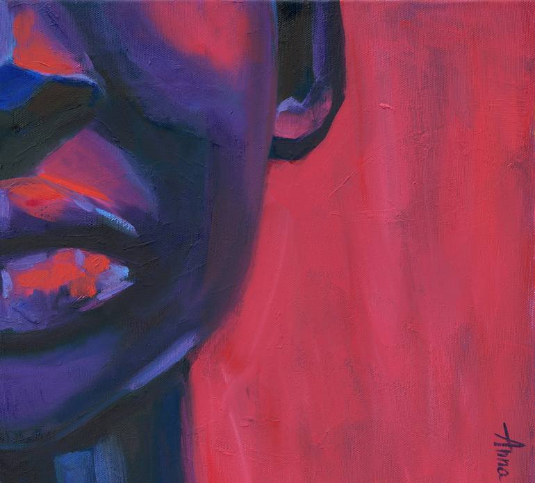 Original Expressionism Women Painting by Anna Miklashevich