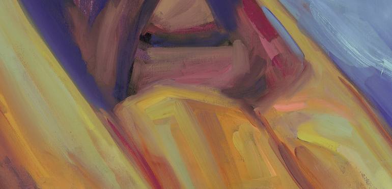 Original Expressionism Women Painting by Anna Miklashevich