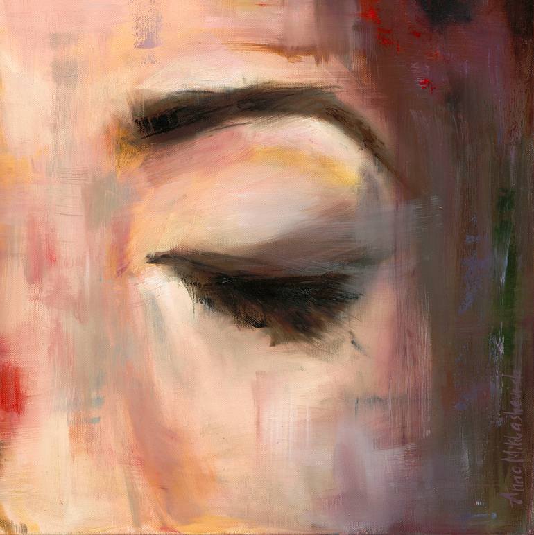 Original Expressionism Women Painting by Anna Miklashevich