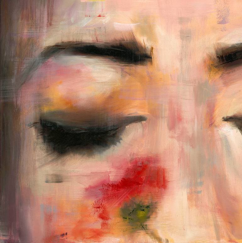 Original Expressionism Women Painting by Anna Miklashevich