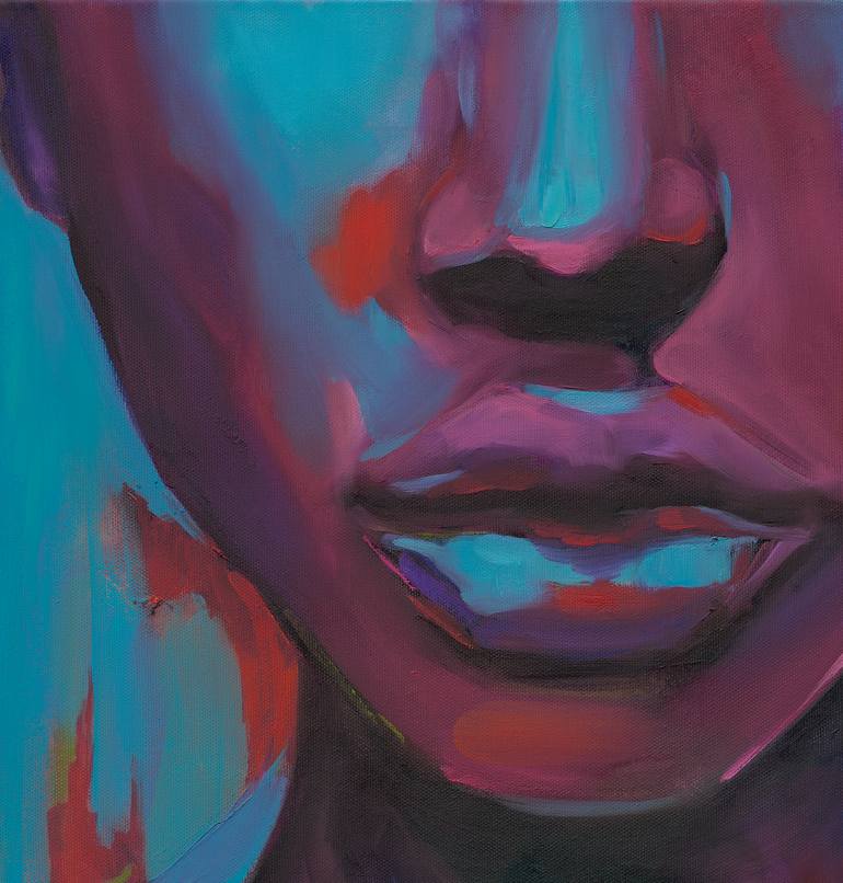 Original Expressionism Women Painting by Anna Miklashevich