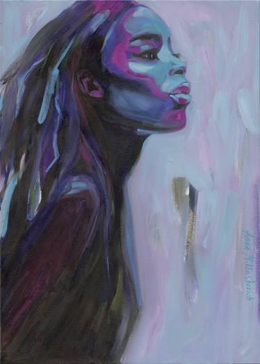 Print of Expressionism Portrait Paintings by Anna Miklashevich