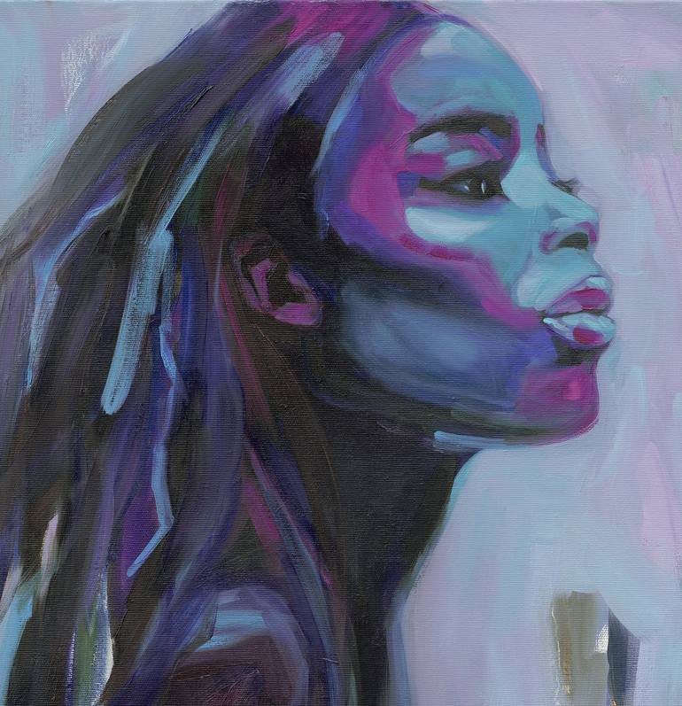 Original Contemporary People Painting by Anna Miklashevich