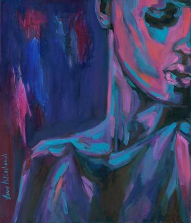 Original Expressionism Women Paintings by Anna Miklashevich