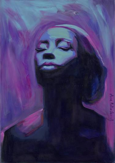 African female portrait on canvas / Nigerian celebrity art thumb
