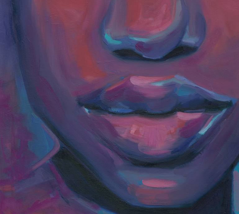 Original Expressionism Women Painting by Anna Miklashevich