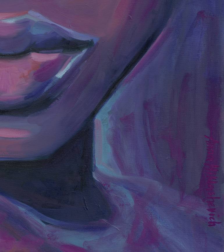 Original Expressionism Women Painting by Anna Miklashevich