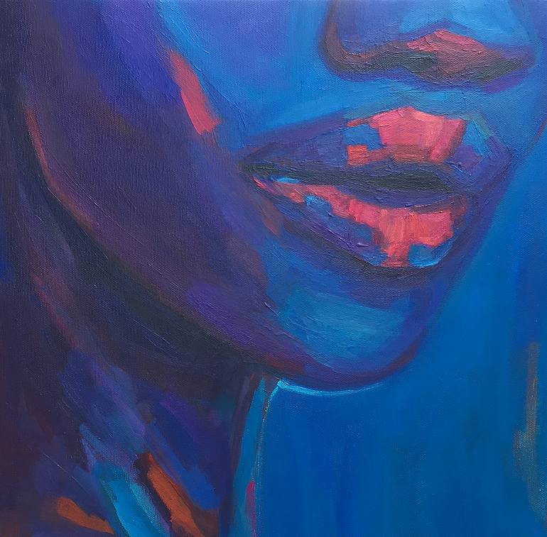 Original Expressionism People Painting by Anna Miklashevich