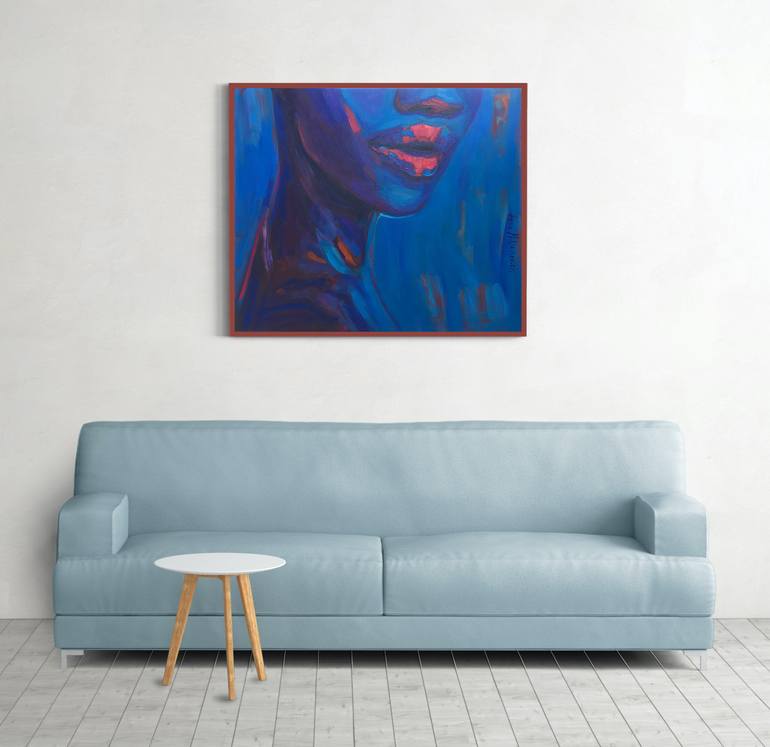 Original Expressionism People Painting by Anna Miklashevich