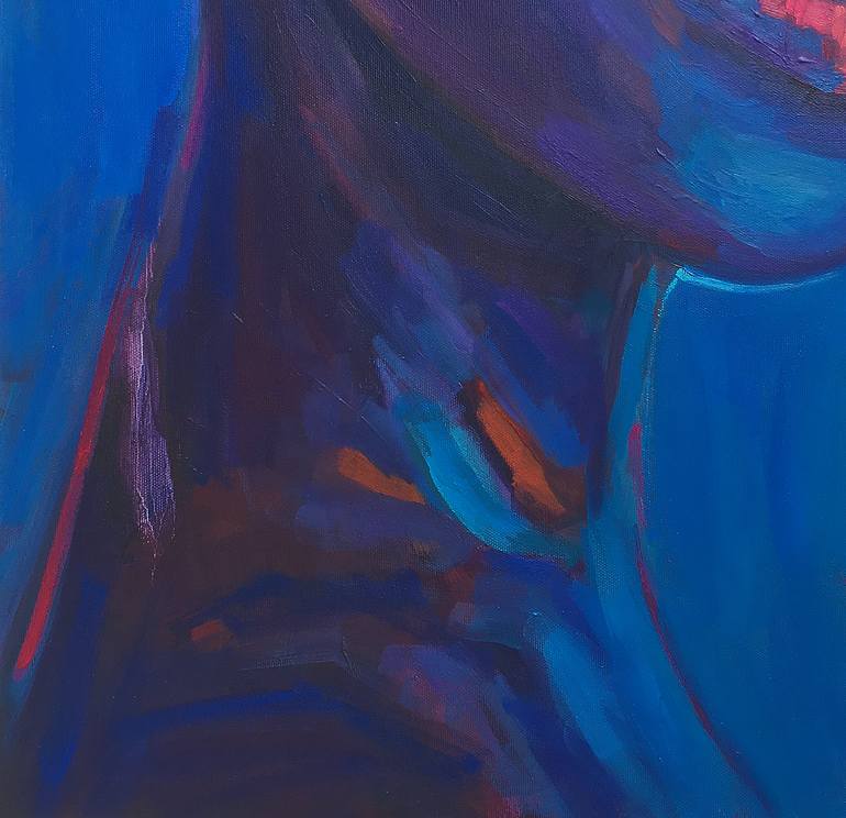 Original Expressionism People Painting by Anna Miklashevich