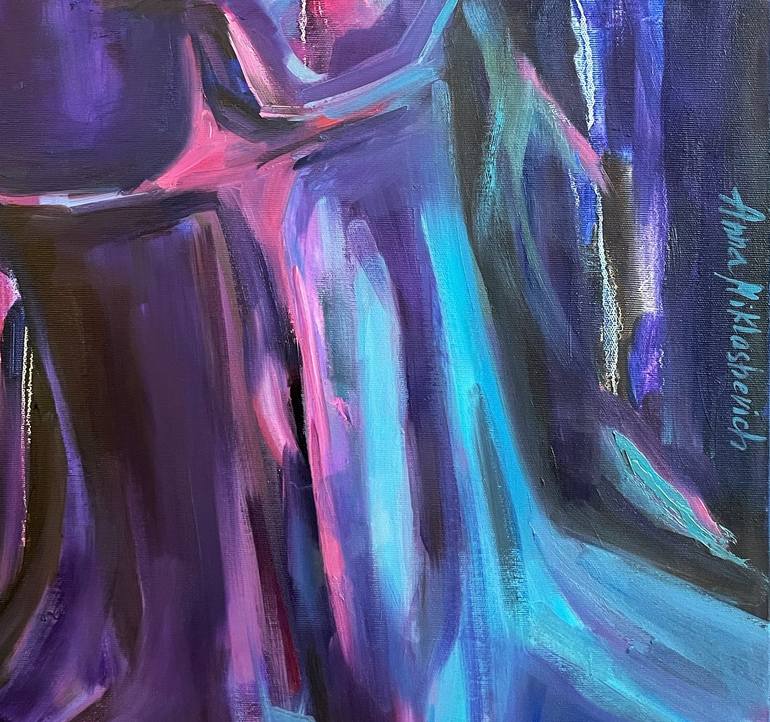 Original Expressionism Women Painting by Anna Miklashevich