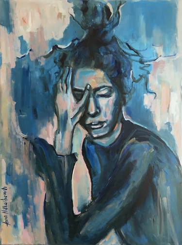 Original Expressionism Portrait Paintings by Anna Miklashevich