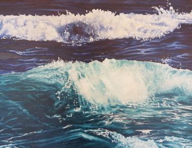 Original Realism Seascape Paintings by Mario Galarza Bejarano