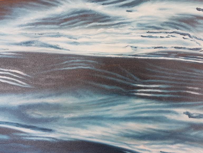 Original Realism Seascape Painting by Mario Galarza Bejarano