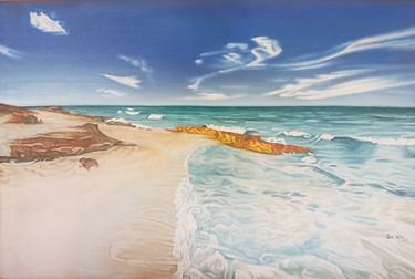 Original Realism Seascape Paintings by Mario Galarza Bejarano