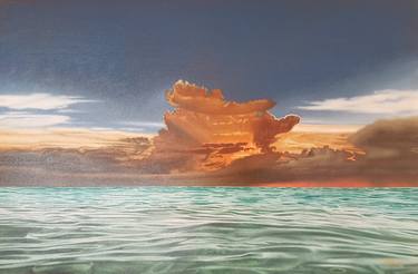 Original Figurative Seascape Paintings by Mario Galarza Bejarano