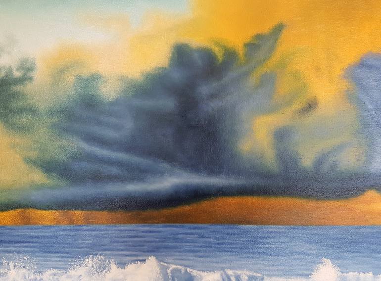 Original Contemporary Seascape Painting by Mario Galarza Bejarano