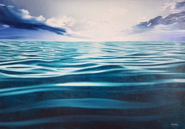 Original Figurative Seascape Paintings by Mario Galarza Bejarano