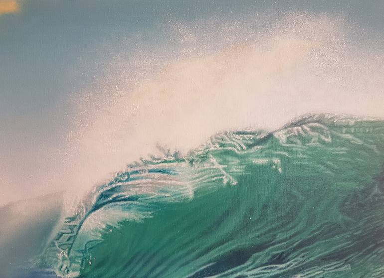 Original Figurative Seascape Painting by Mario Galarza Bejarano