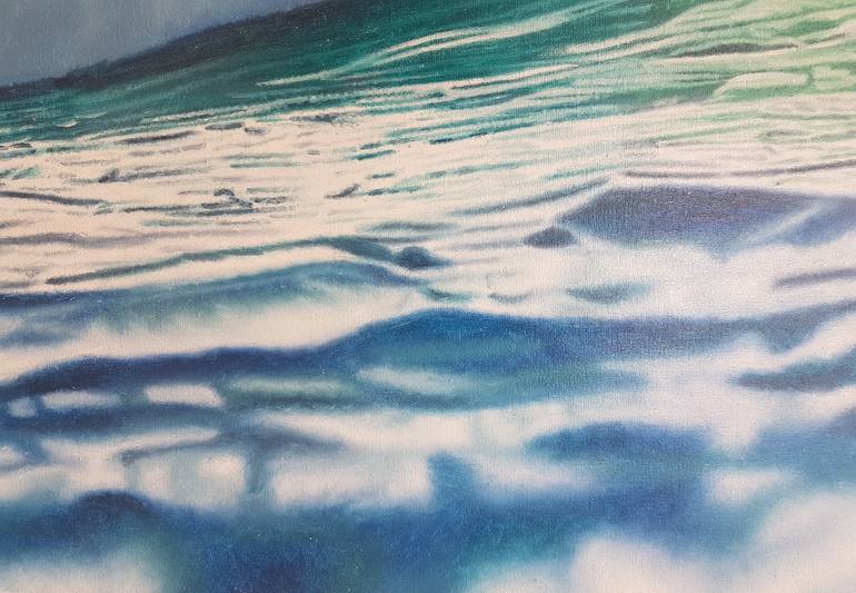 Original Figurative Seascape Painting by Mario Galarza Bejarano