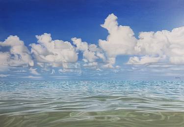 Original Figurative Seascape Paintings by Mario Galarza Bejarano