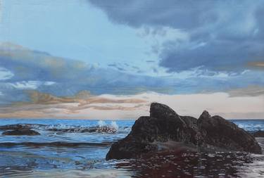 Print of Photorealism Seascape Paintings by Mario Galarza Bejarano