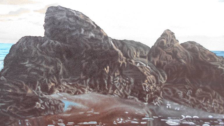 Original Seascape Painting by Mario Galarza Bejarano