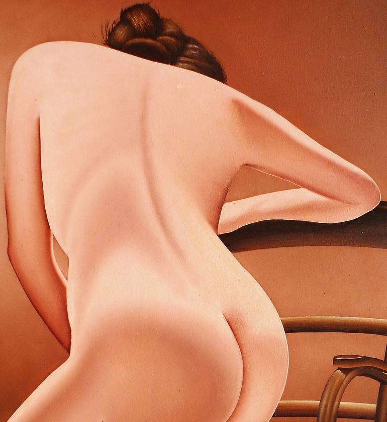 Original Nude Painting by Mario Galarza Bejarano