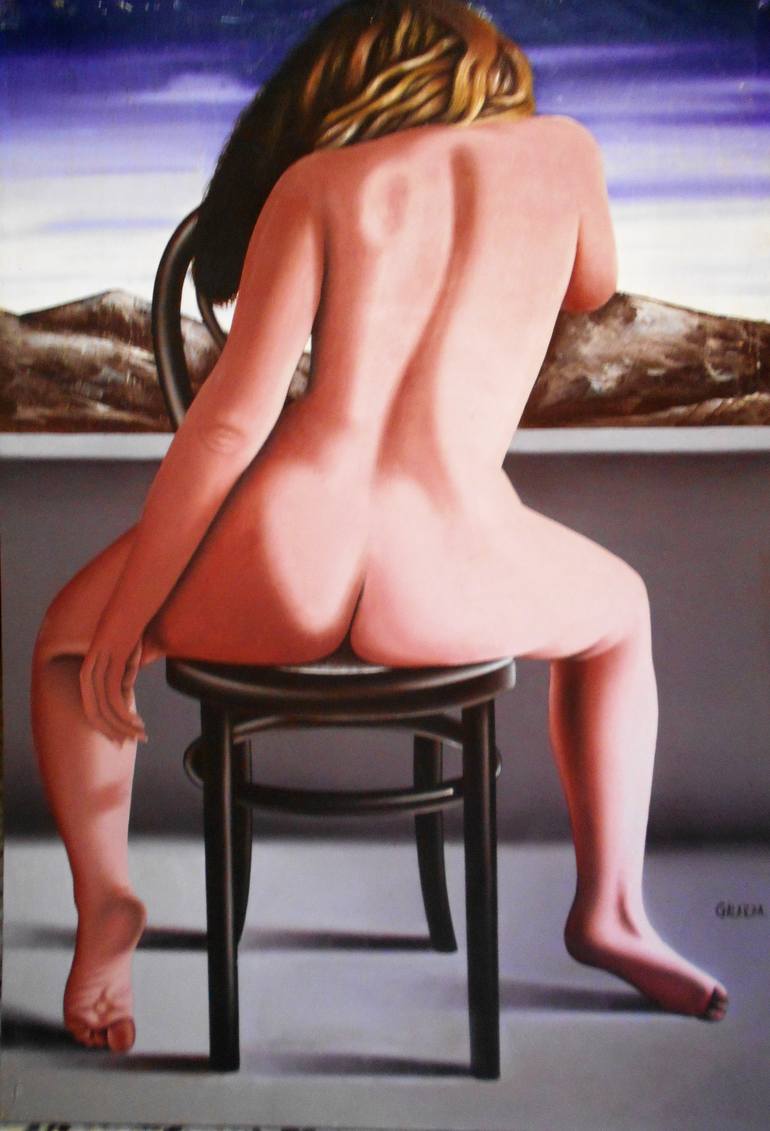 Original Figurative Nude Painting by Mario Galarza Bejarano