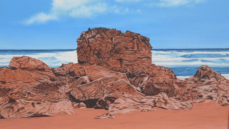 Original Figurative Seascape Painting by Mario Galarza Bejarano