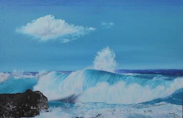 Original Photorealism Seascape Paintings by Mario Galarza Bejarano