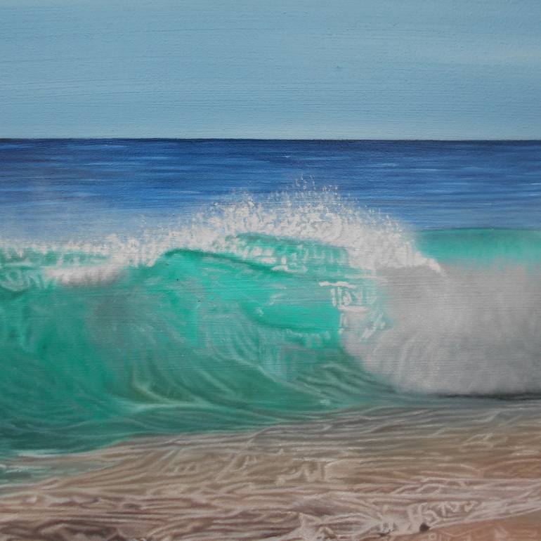 Original Figurative Seascape Painting by Mario Galarza Bejarano