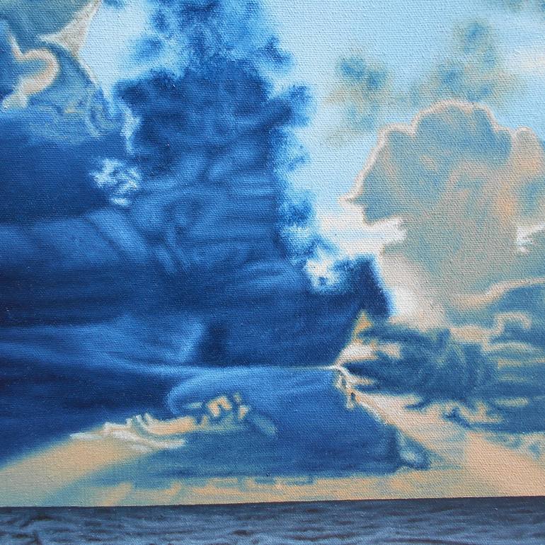 Original Figurative Seascape Painting by Mario Galarza Bejarano