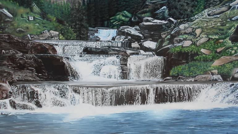 Original Photorealism Nature Painting by Mario Galarza Bejarano