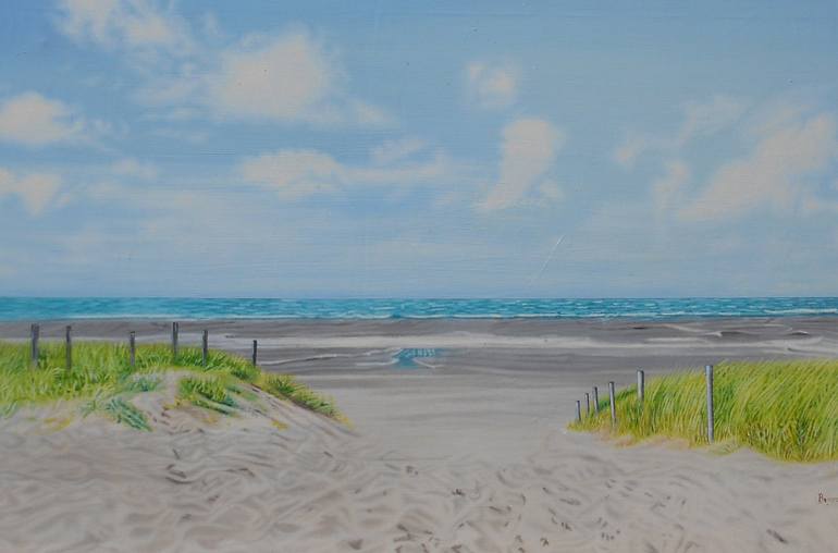 Original Photorealism Seascape Painting by Mario Galarza Bejarano