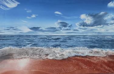 Print of Seascape Paintings by Mario Galarza Bejarano