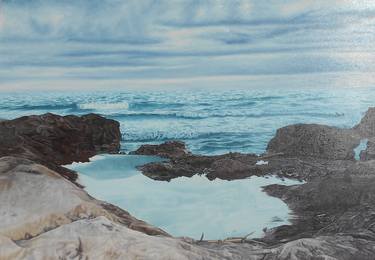 Original Photorealism Seascape Paintings by Mario Galarza Bejarano