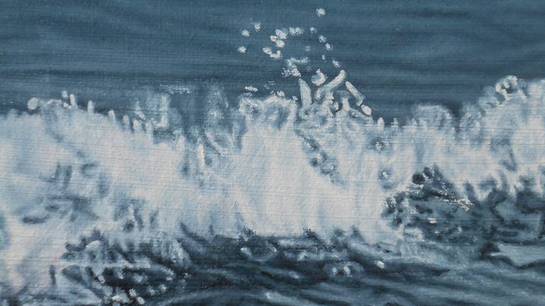 Original Photorealism Seascape Painting by Mario Galarza Bejarano